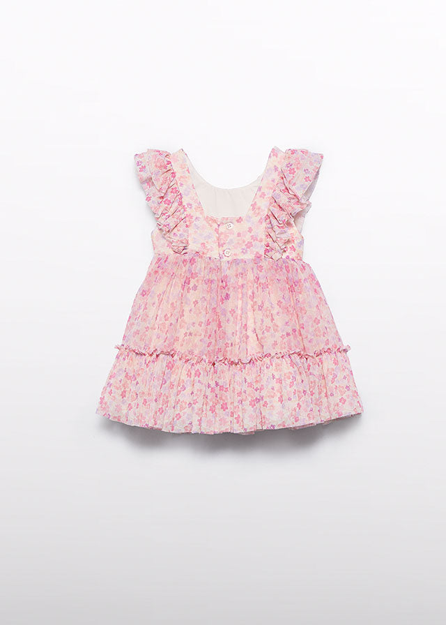 ABEL & LULA Grapefruit Tulle PRINTED DRESS ABEL & LULA Grapefruit Tulle PRINTED DRESS