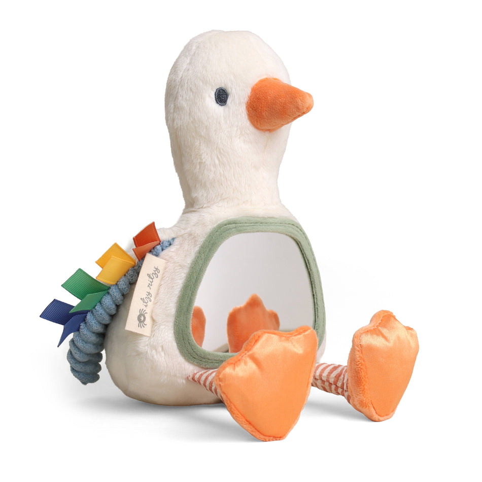 Itzy Bitzy Mirror™ Sensory Tummy Time Mirror - Goose Activity Toys Itzy Ritzy
