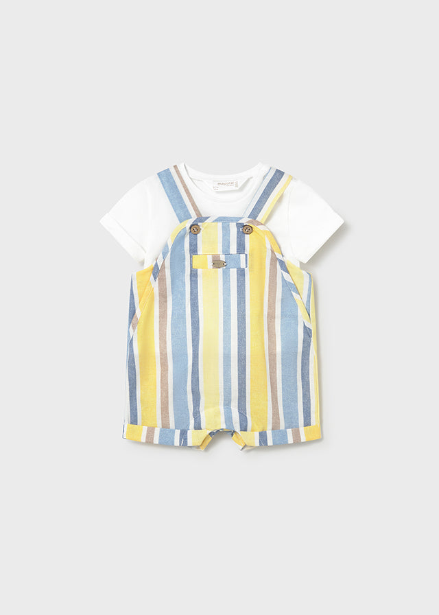 Mayoral Newborn Boy Printed Dungaree and T-shirt Set Clothing - Boys Outfits Mayoral