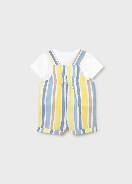Mayoral Newborn Boy Printed Dungaree and T-shirt Set Clothing - Boys Outfits Mayoral