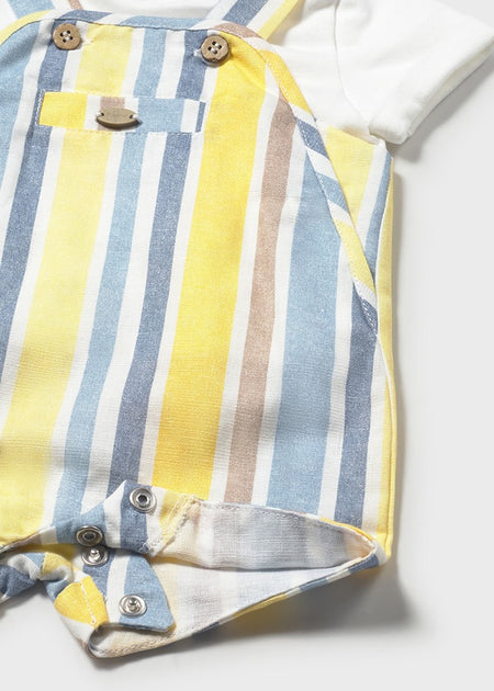 Mayoral Newborn Boy Printed Dungaree and T-shirt Set Clothing - Boys Outfits Mayoral