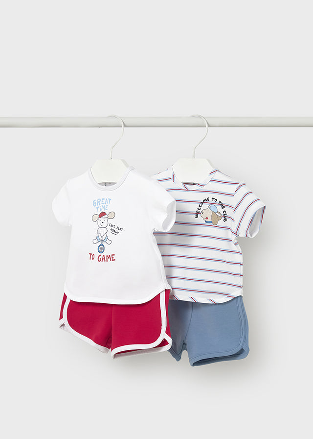Mayoral Newborn Cotton Short & Shirt Set Clothing - Boys Outfits Mayoral