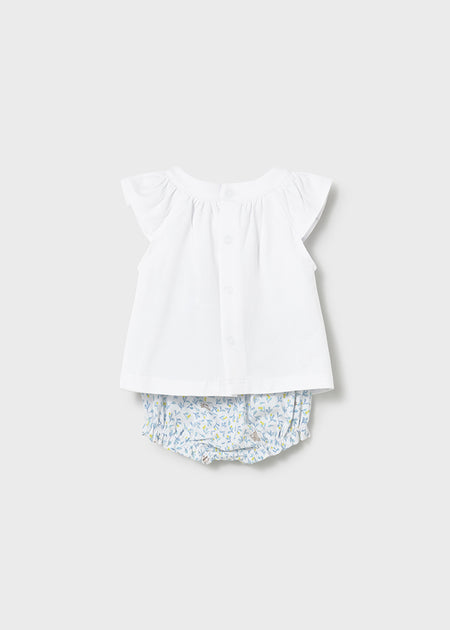 Mayoral Newborn Girl Shirt & Short Set \ Lagoon Clothing - Boys Outfits Mayoral White Shirt 0-1 Months