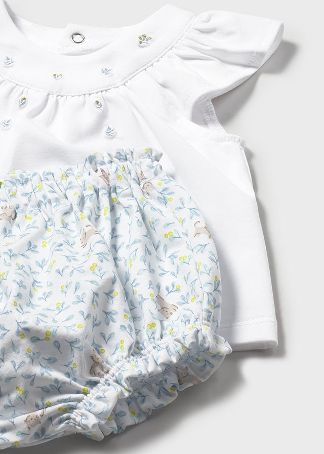 Mayoral Newborn Girl Shirt & Short Set \ Lagoon Clothing - Boys Outfits Mayoral
