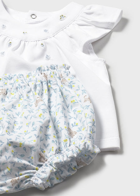 Mayoral Newborn Girl Shirt & Short Set \ Lagoon Clothing - Boys Outfits Mayoral