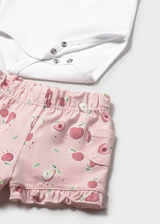 Mayoral Newborn Girl Shirt & Short Set \ Strawberry Clothing - Boys Outfits Mayoral