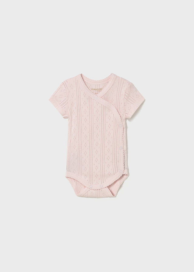Newborn Girl Openwork Bodysuit Bodysuits Mayoral Rose Pink 0-1 Months