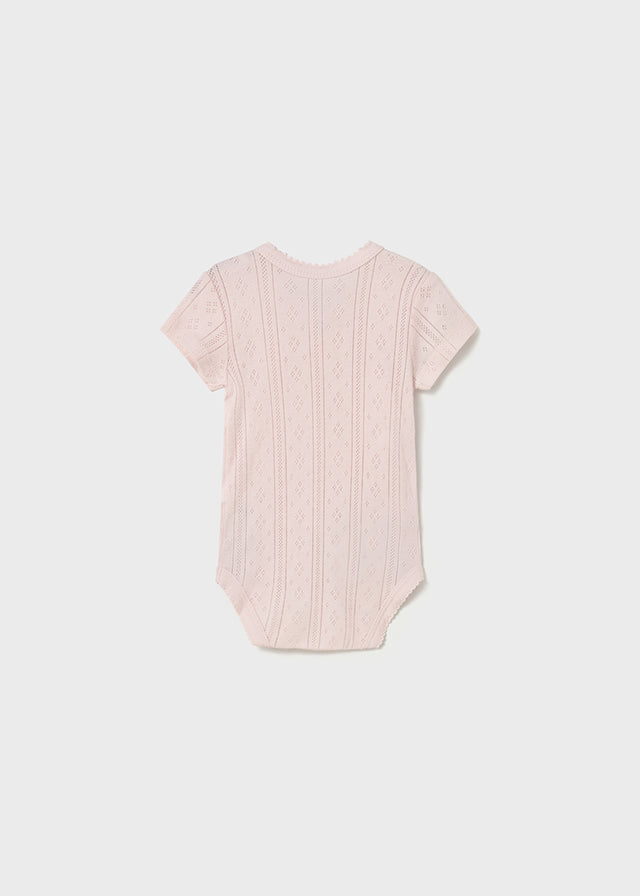 Newborn Girl Openwork Bodysuit Bodysuits Mayoral