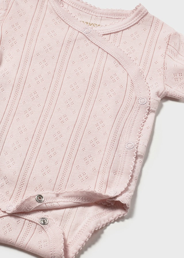 Newborn Girl Openwork Bodysuit Bodysuits Mayoral