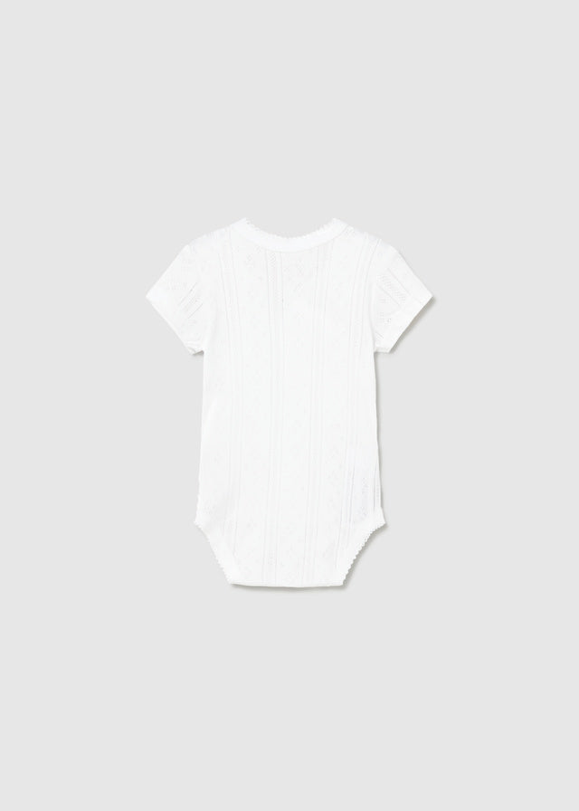 Newborn Girl Openwork Bodysuit Bodysuits Mayoral