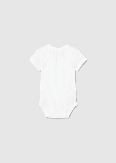 Newborn Girl Openwork Bodysuit Bodysuits Mayoral