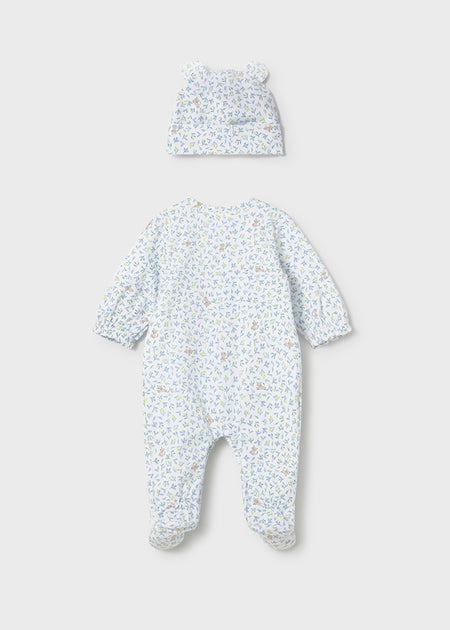 Mayoral Newborn Girl One-Piece Footie with Hat Set Clothing - Girls Outfits Mayoral