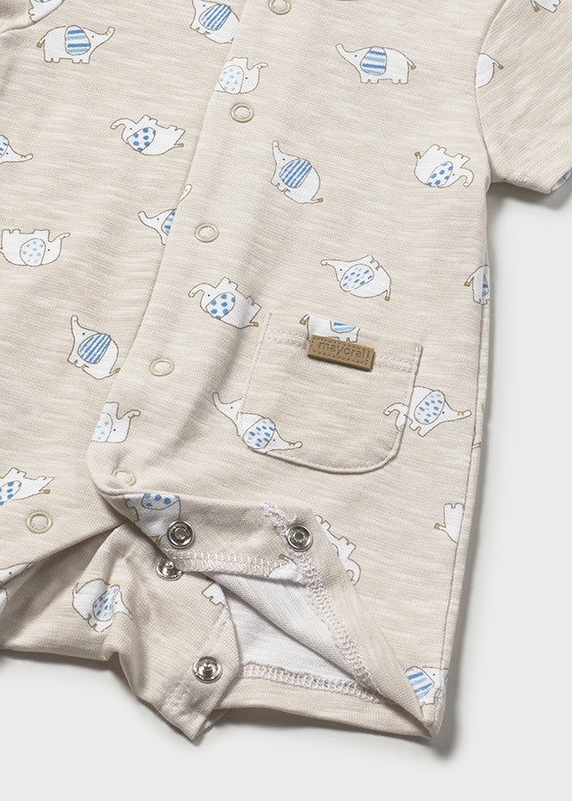 Mayoral Newborn Boy Printed Romper Rompers & Coveralls Mayoral