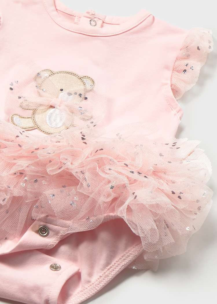 Newborn Girl Tulle Bodysuit with Headband Set Clothing - Infant Mayoral
