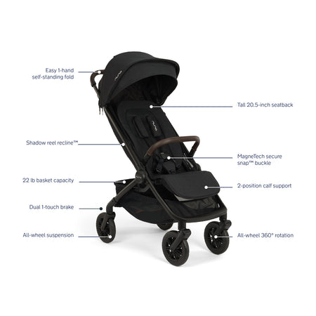 TRVL 360 Travel System with PIPA AIRE RX Infant Car Seat Strollers - Travel Systems Nuna