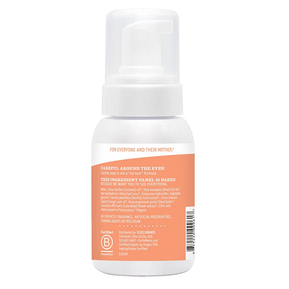 Sweet Orange Castile Baby Wash Earth Mama Organics