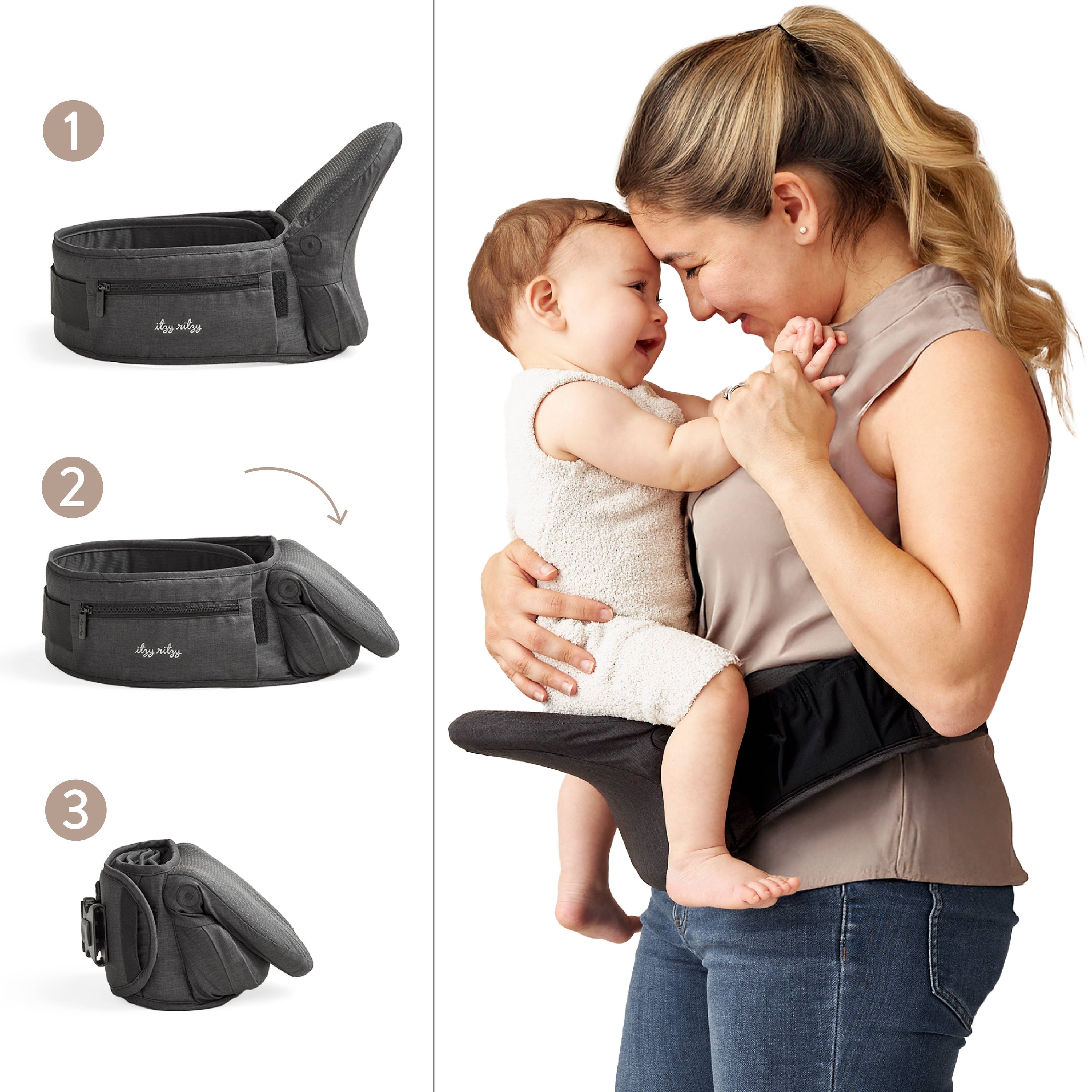 Itzy Hold & Fold™ - Hip Seat Carrier Slings & Carriers Itzy Ritzy
