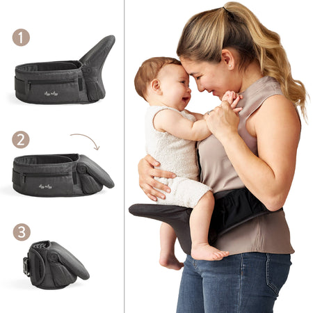Itzy Hold & Fold™ - Hip Seat Carrier Slings & Carriers Itzy Ritzy