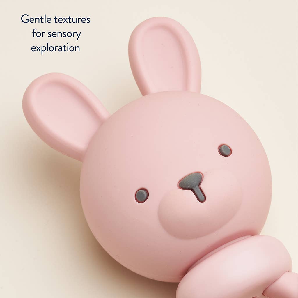 Pink Bunny Sweetie Rattle™ Pacifiers & Teethers Itzy Ritzy