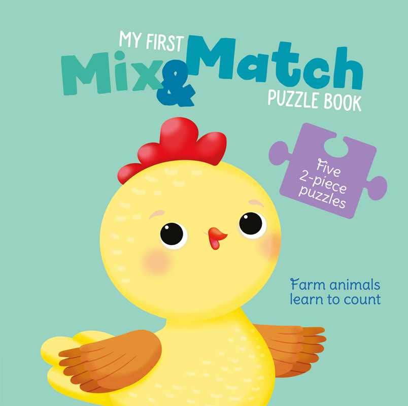 My First Mix & Match Puzzle Book Farm Animals Learn To Count by Little Genius Books Books Simon & Schuster