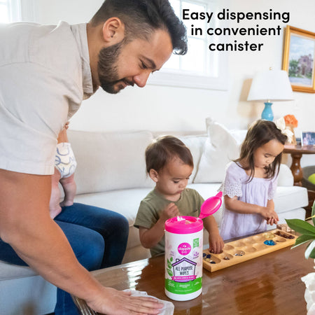 Dapple All Purpose Cleaner Wipes, Lavender, 75ct Cleaning Sets Earth Mama Organics