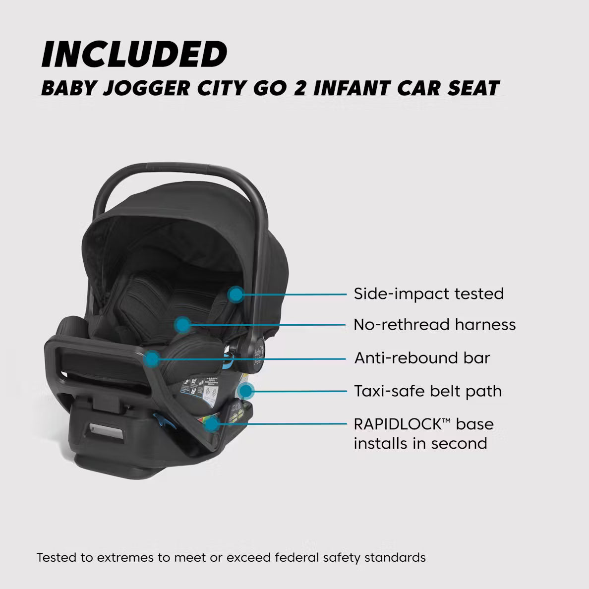 City Select 2 Travel System + Infant Essentials Bundle | Eco Collection Strollers - Travel Systems Baby Jogger