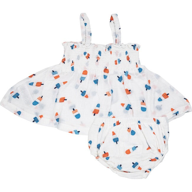 Astro Pops Smocked Top & Bloomer