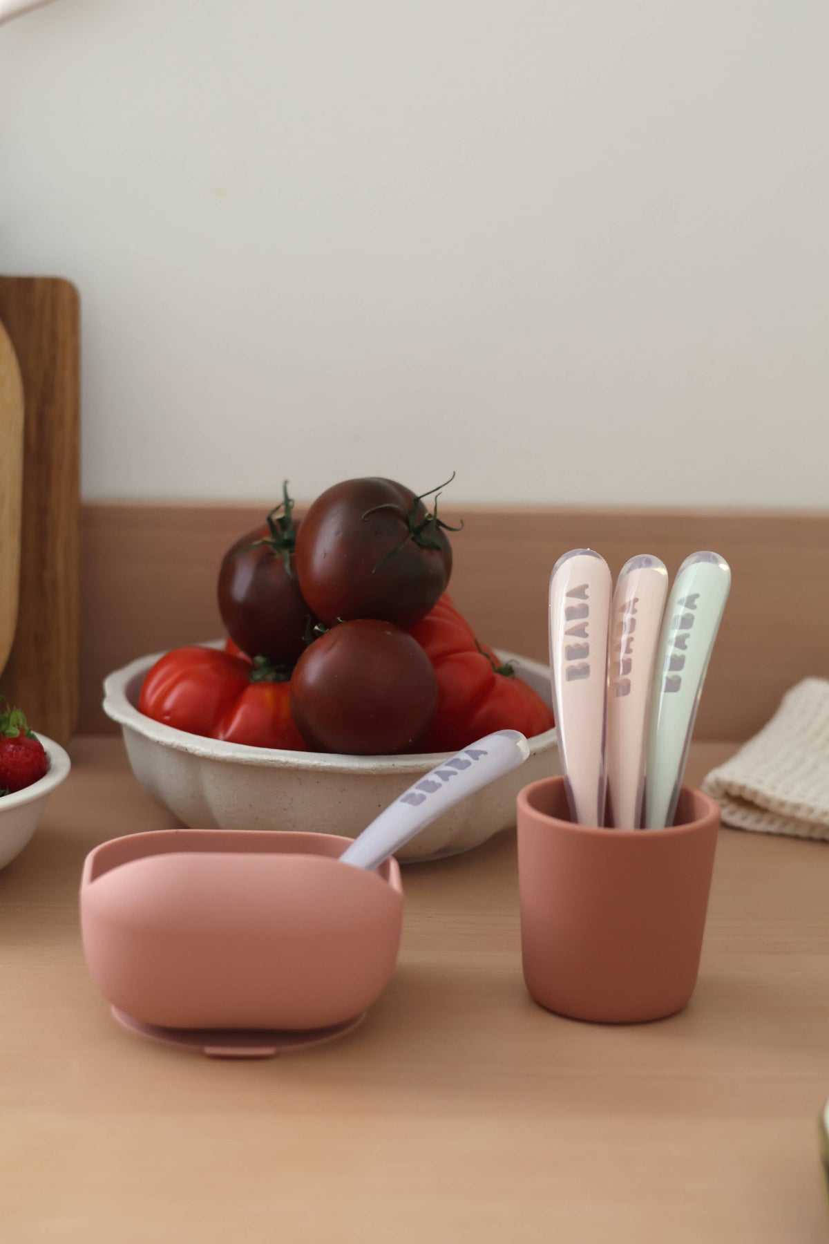 First Foods Silicone Spoons - Set of 4 - COTCANDY Plates, Bowls & Utensils BEABA & Childhome