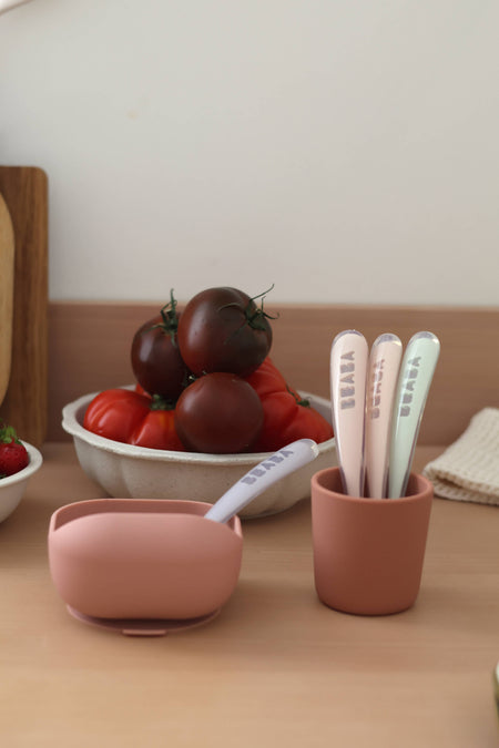 First Foods Silicone Spoons - Set of 4 - COTCANDY Plates, Bowls & Utensils BEABA & Childhome