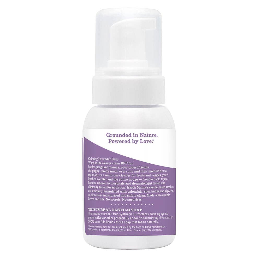 Calming Lavender Castile Baby Wash Lotions & Moisturizers Earth Mama Organics