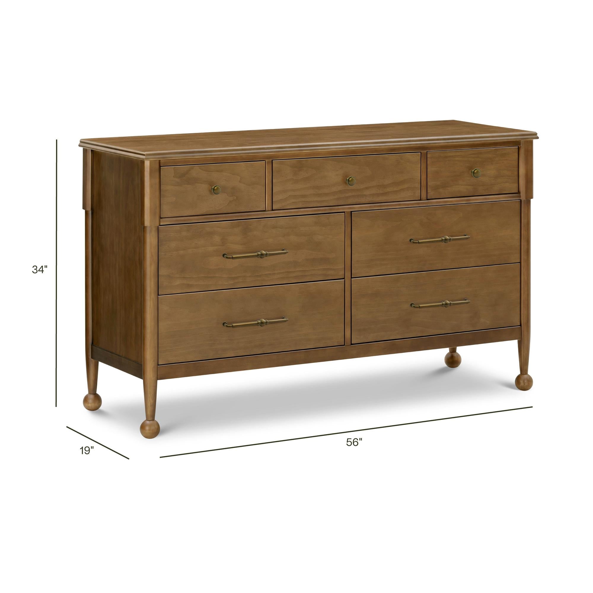 Namesake Alouette 7-Drawer Wide Dresser (56”) Dressers Namesake