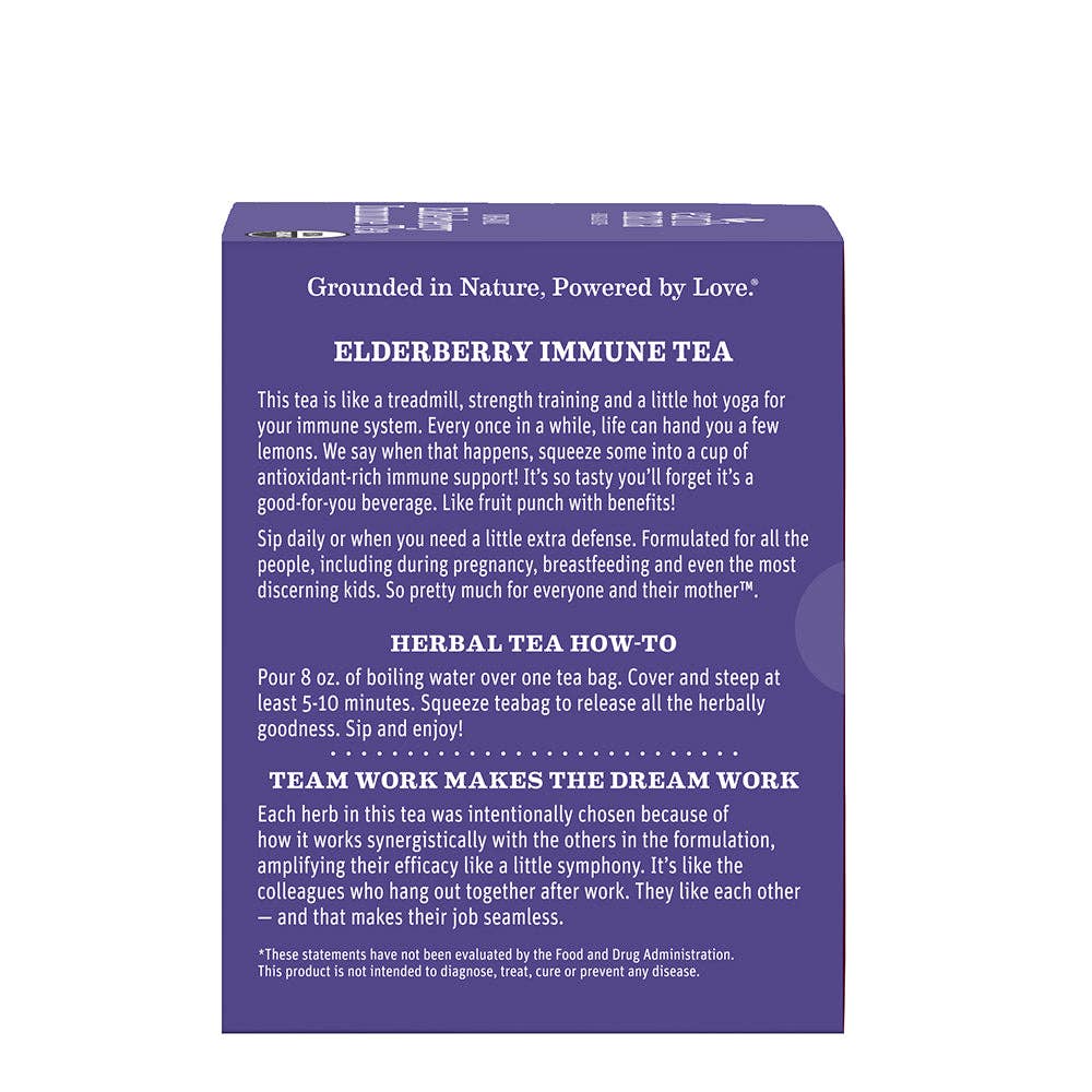 Organic Elderberry Immune Tea Products for Mom Earth Mama Organics