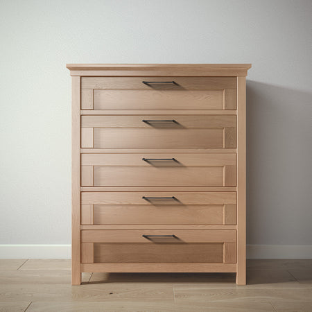 Romina Karisma Tall Chest Dressers Romina Furniture Albero Puro Bar Handle - Matte Black