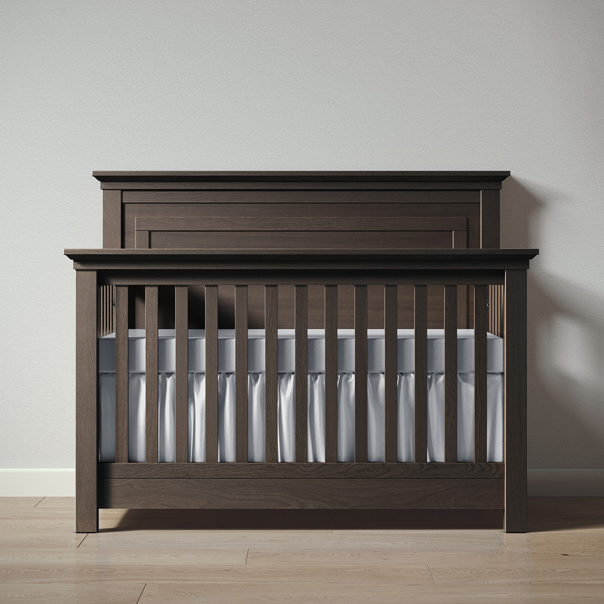 Romina Karisma Convertible Crib / Solid Back Cribs Romina Furniture Aqua Grey