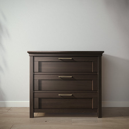 Romina Karisma Single Dresser Dressers Romina Furniture Aqua Grey Bar Handle - Gold