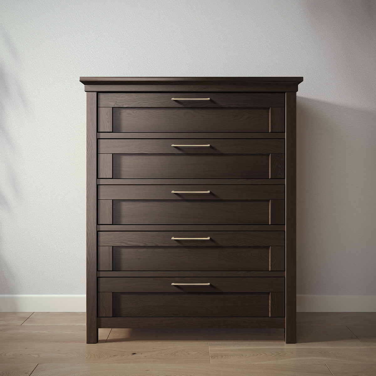 Romina Karisma Tall Chest Dressers Romina Furniture Aqua Grey Bar Handle - Gold