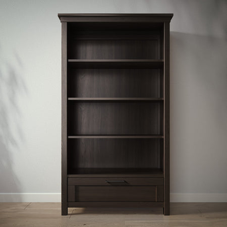 Romina Karisma Bookcase Bookcases Romina Furniture Aqua Grey Bar Handle - Matte Black