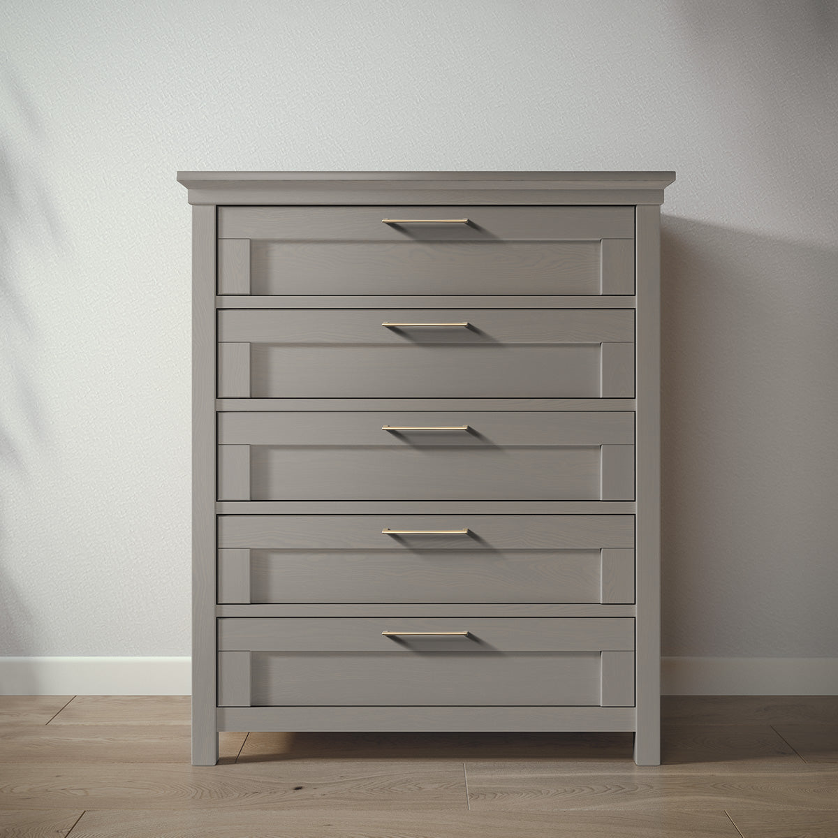 Romina Karisma Tall Chest Dressers Romina Furniture Ash Bar Handle - Gold