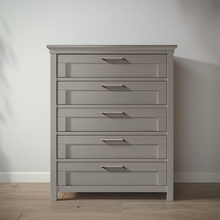 Romina Karisma Tall Chest Dressers Romina Furniture Ash Bar Handle - Gold