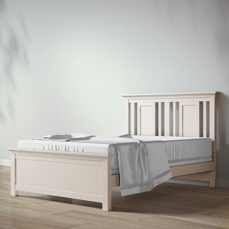 Romina Karisma Full Bed Beds - Full Romina Furniture Bianco Satinato