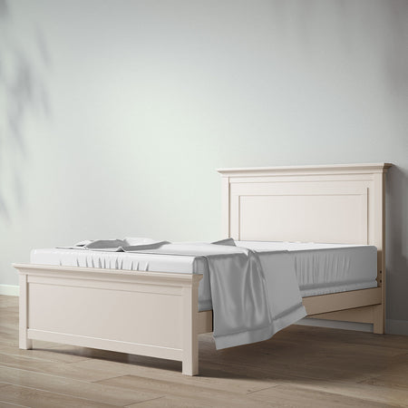 Romina Karisma Full Bed / Solid Back Beds - Full Romina Furniture Bianco Satinato