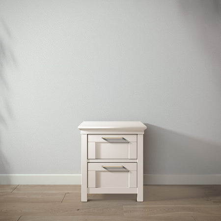 Romina Karisma Nightstand Nightstands Romina Furniture Bianco Satinato Bar Handle - Gold