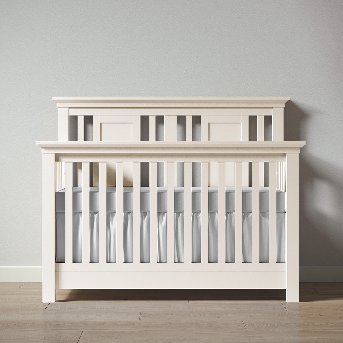 Romina Karisma Convertible Crib / Open Back Cribs Romina Furniture Bianco Satinato