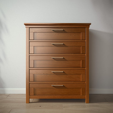 Romina Karisma Tall Chest Dressers Romina Furniture Bruno Antico Bar Handle - Gold