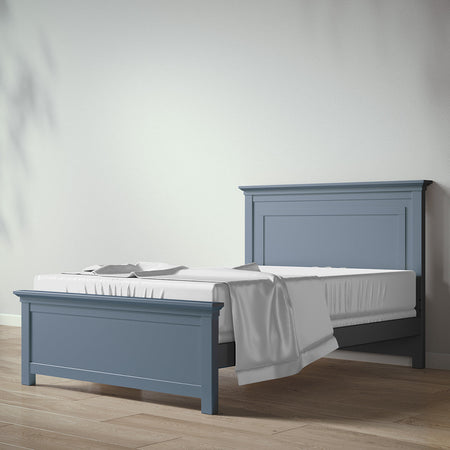 Romina Karisma Full Bed / Solid Back Beds - Full Romina Furniture Navy
