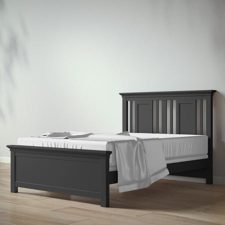 Romina Karisma Full Bed Beds - Full Romina Furniture Peppercorn
