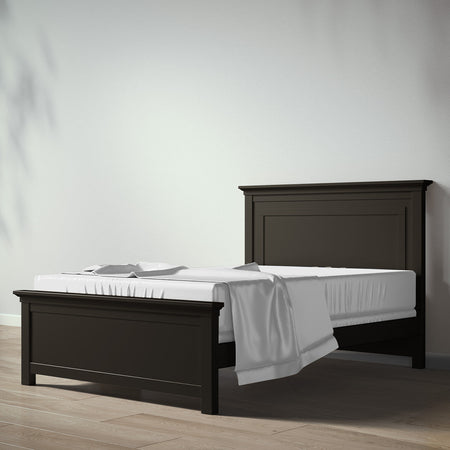 Romina Karisma Full Bed / Solid Back Beds - Full Romina Furniture Peppercorn