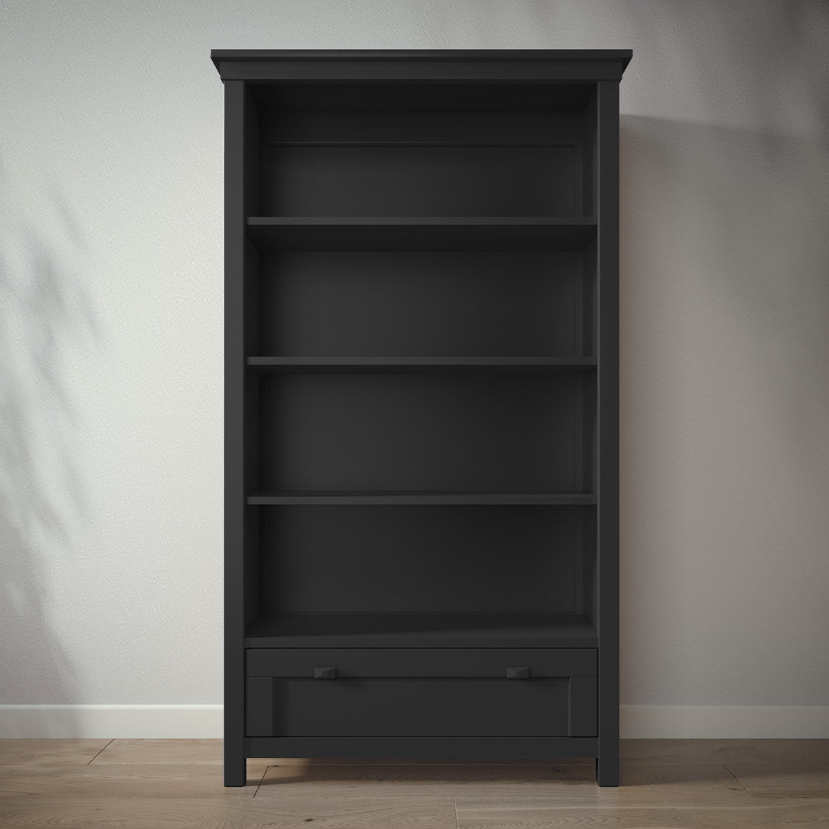 Romina Karisma Bookcase Bookcases Romina Furniture Peppercorn Karisma (Default - Finish Match)