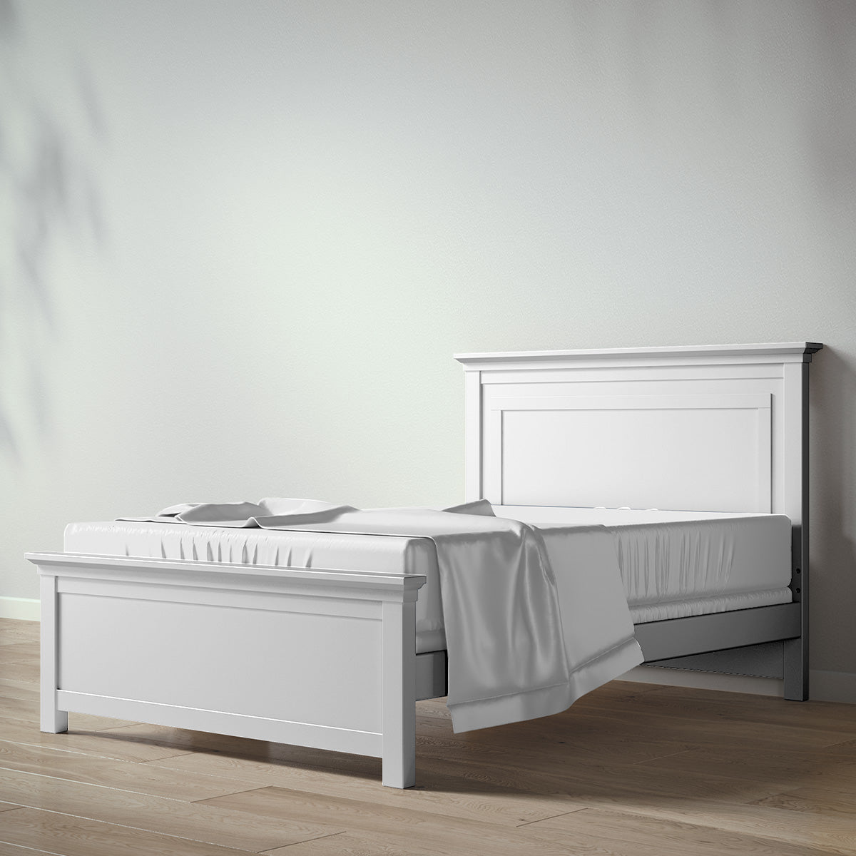 Romina Karisma Full Bed / Solid Back Beds - Full Romina Furniture Solid White