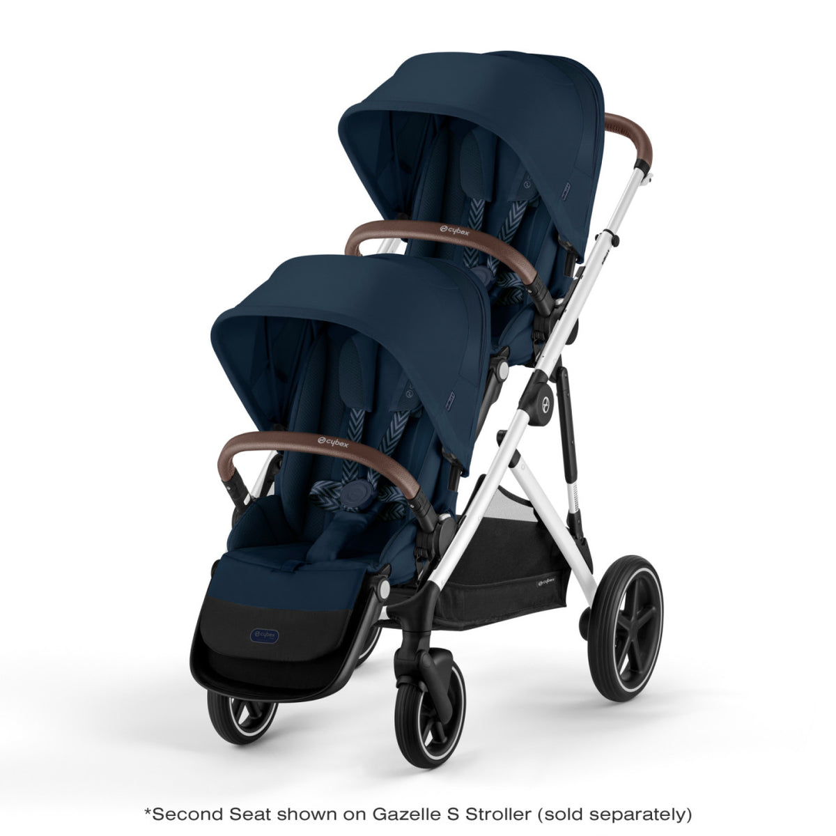 Gazelle S Stroller by Cybex Taupe Frame with Stormy Blue Seat